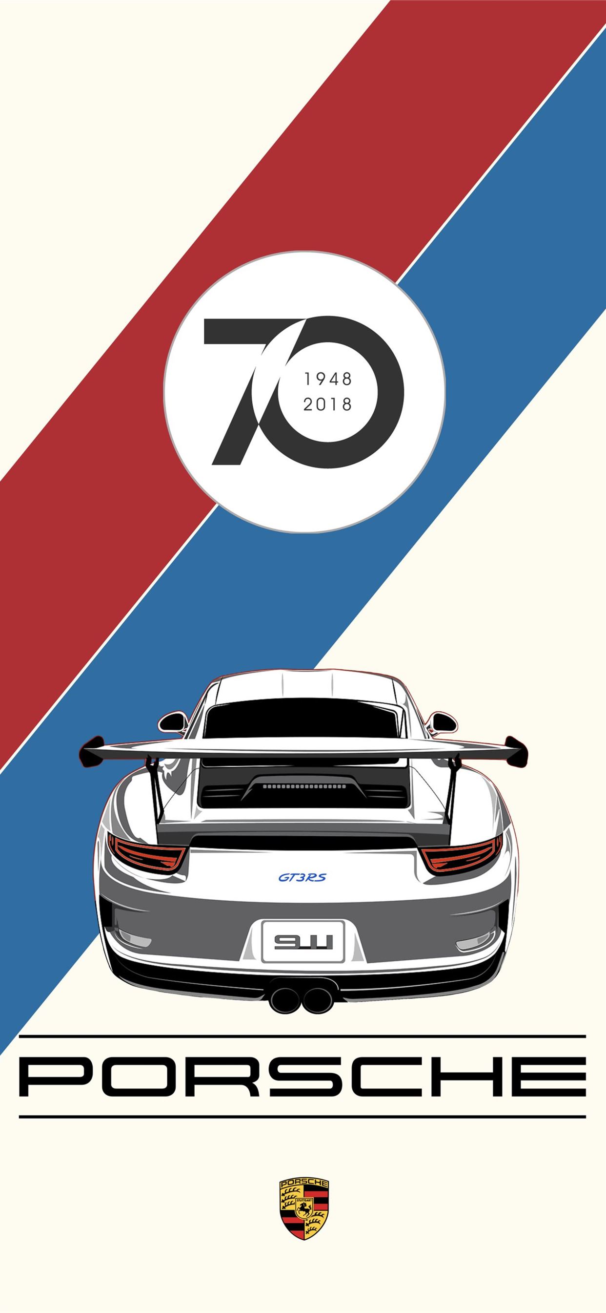 Meissen blue Porsche GT3 RS IPhone wallpaper  rPorsche