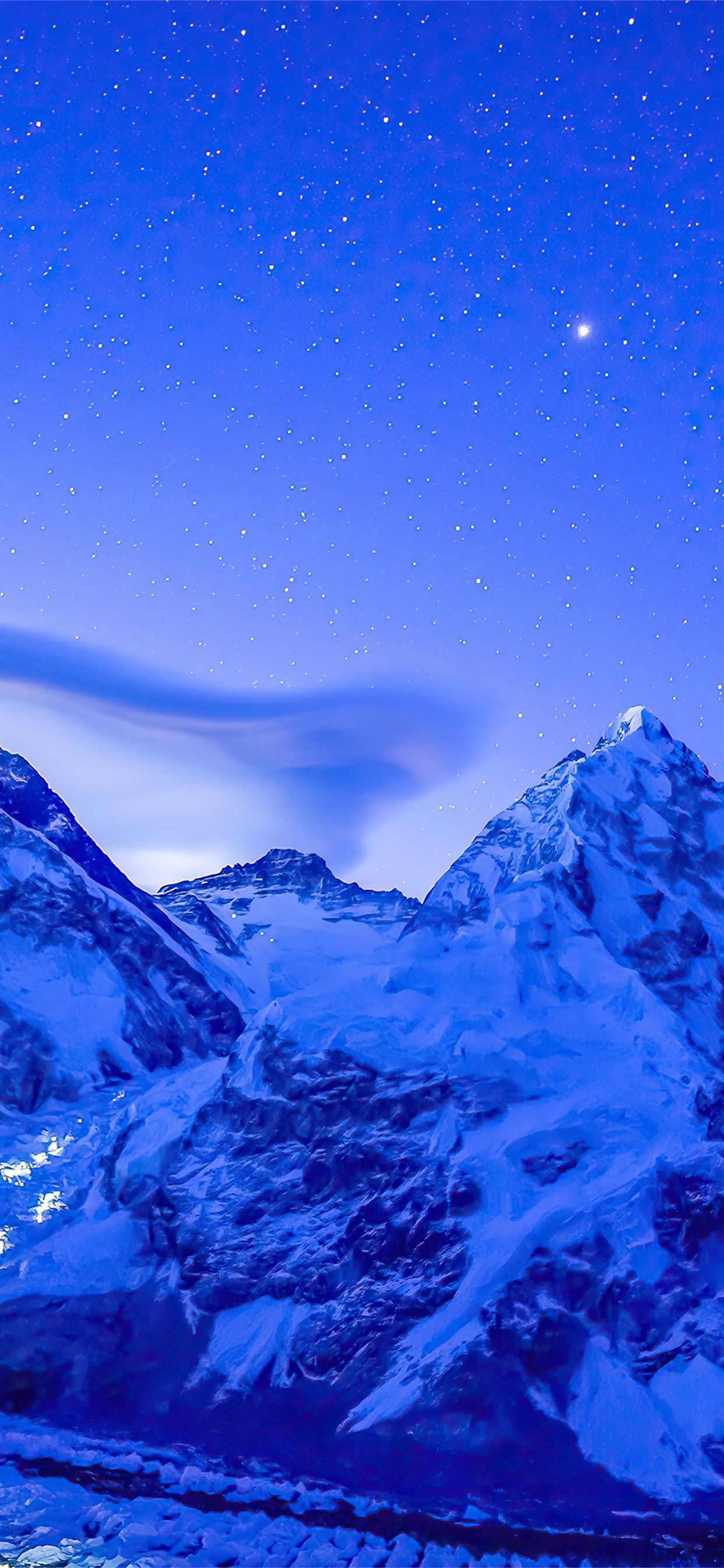 Mount Everest view during daytime iPhone X Wallpapers Free Download