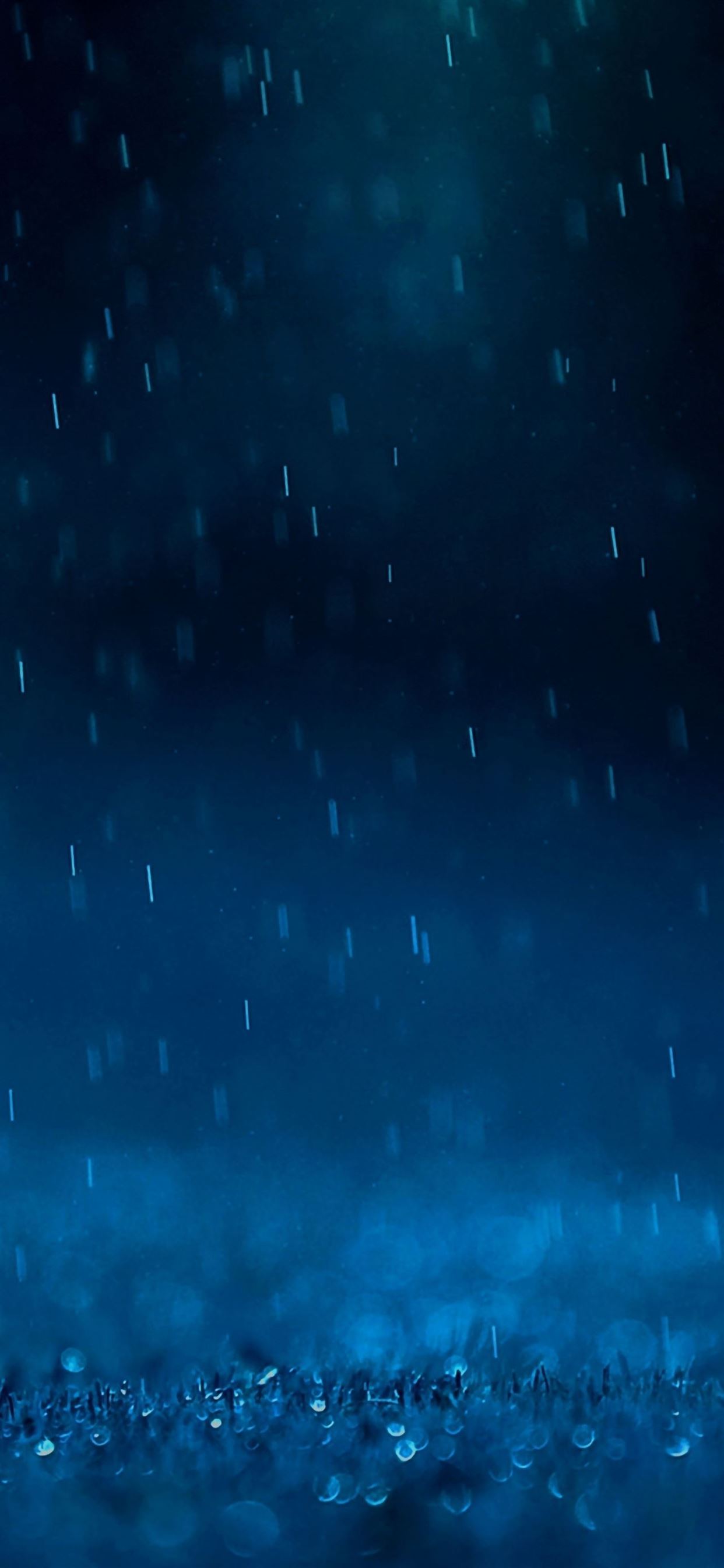 Blue Rain iPhone Wallpapers Free Download