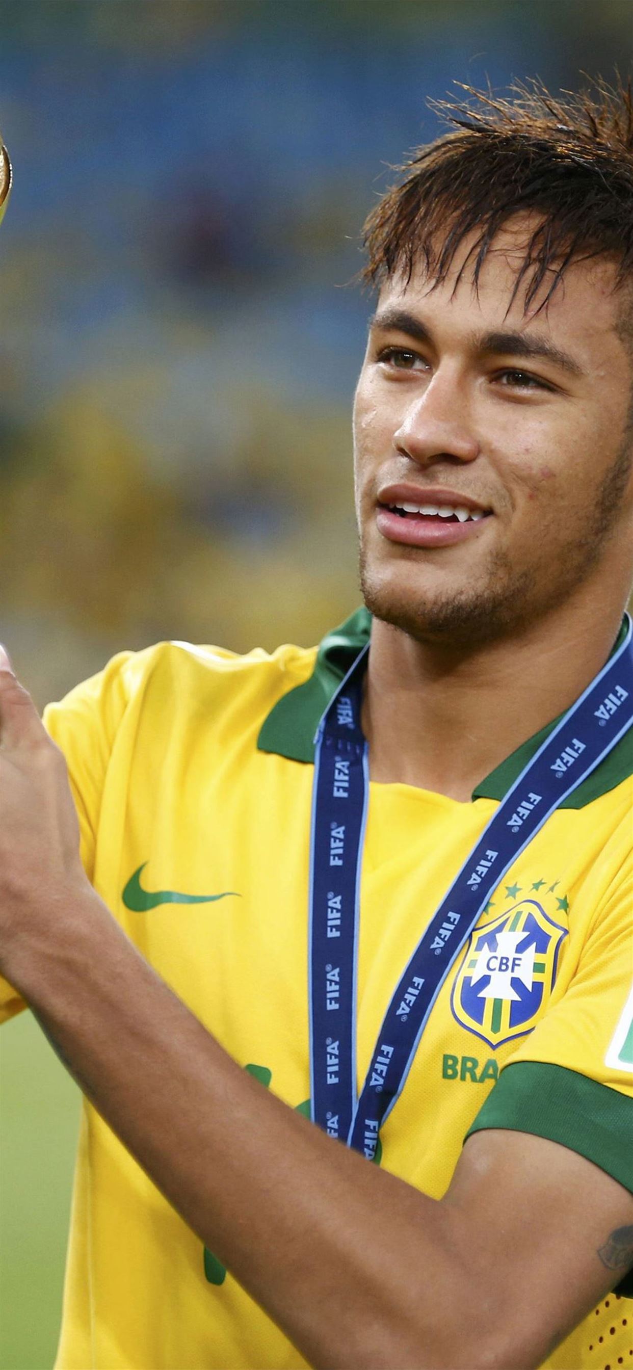 2018 Fifa Brazil Neymar 3D iPhone 11 Wallpapers Free Download