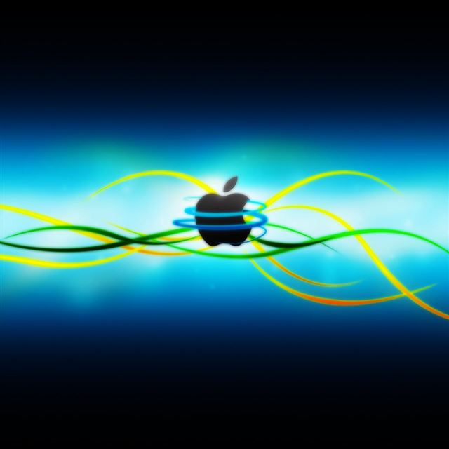 Apple Logo Lines iPad wallpaper 