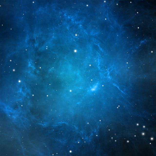 Blue Nebula iPad wallpaper 