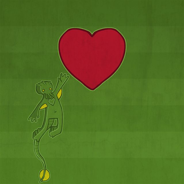Red Heart iPad wallpaper 