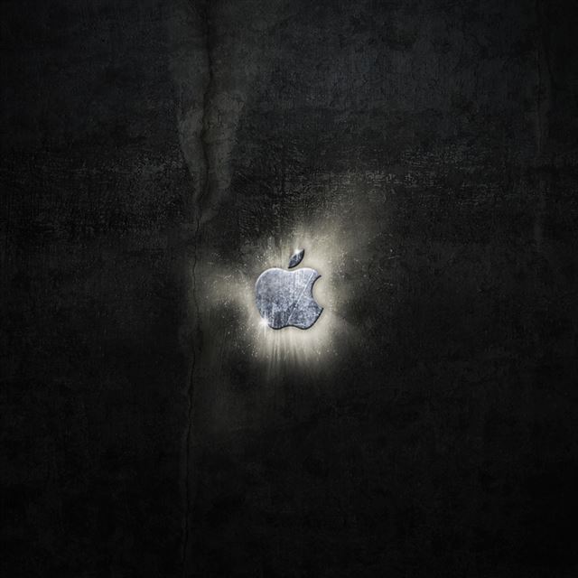 Dark Apple Logo iPad wallpaper 