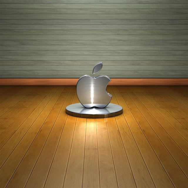 Metal Apple Logo iPad wallpaper 
