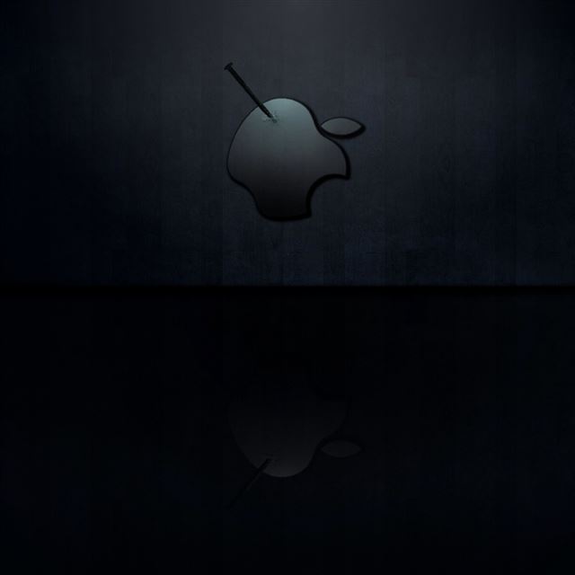 Nailed Apple Logo iPad wallpaper 
