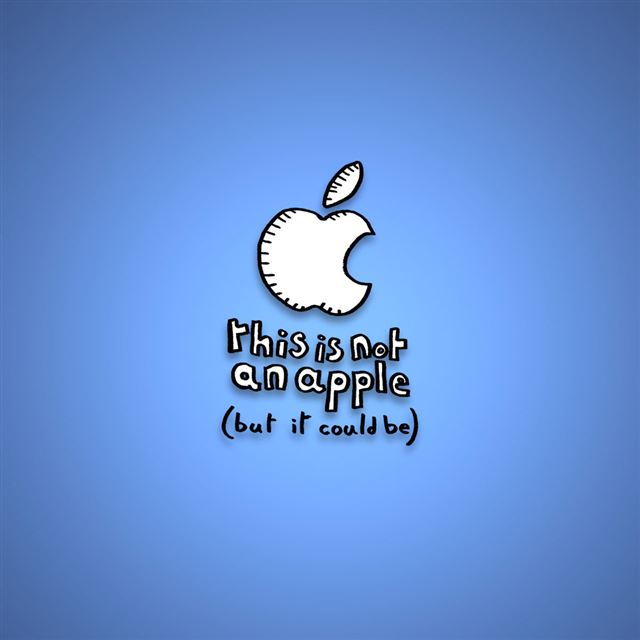 Not An Apple Logo iPad wallpaper 