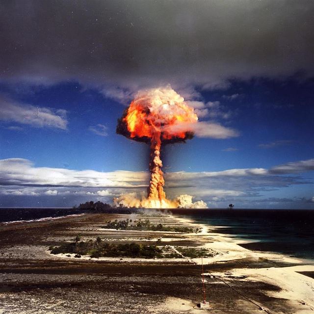 Nuclear Explosion iPad wallpaper 