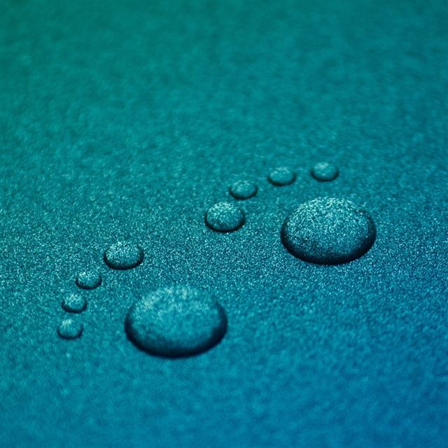 Paw Water Drops iPad wallpaper 