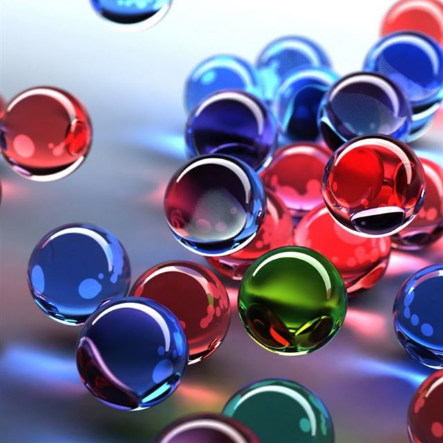 Glass Spheres iPad wallpaper 
