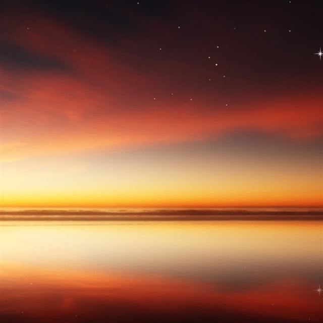 Sunset On Lonely Planet iPad wallpaper 