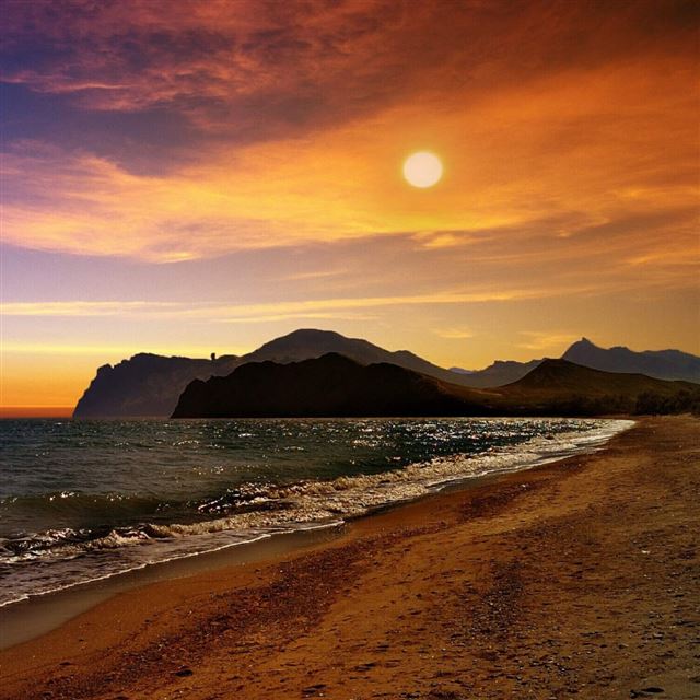 Crimea Beach iPad wallpaper 