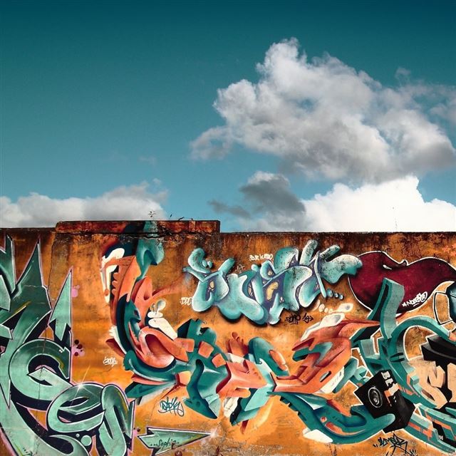Graffiti Wall Art iPad wallpaper 