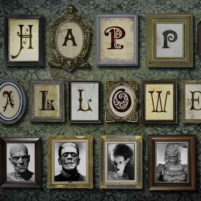 Halloween Monsters 2 iPad wallpaper 