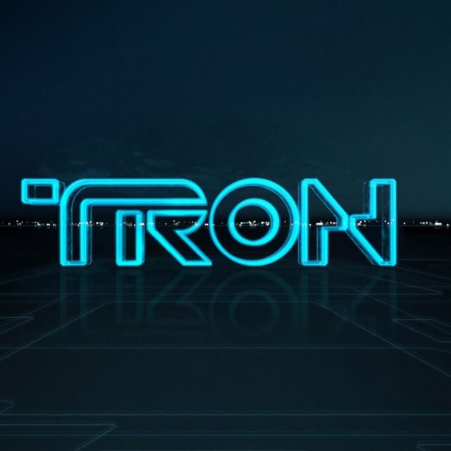 Tron Logo iPad wallpaper 