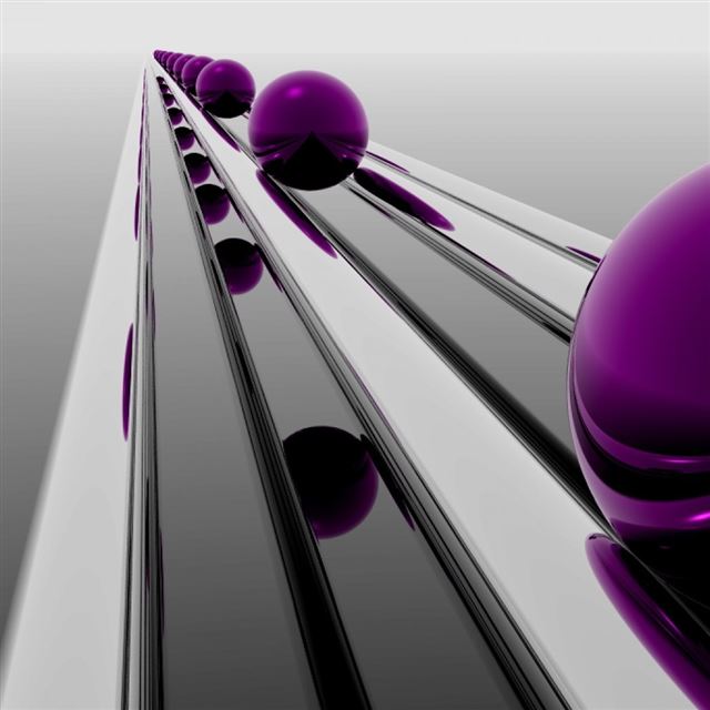 Abstract Purple Sphere iPad wallpaper 