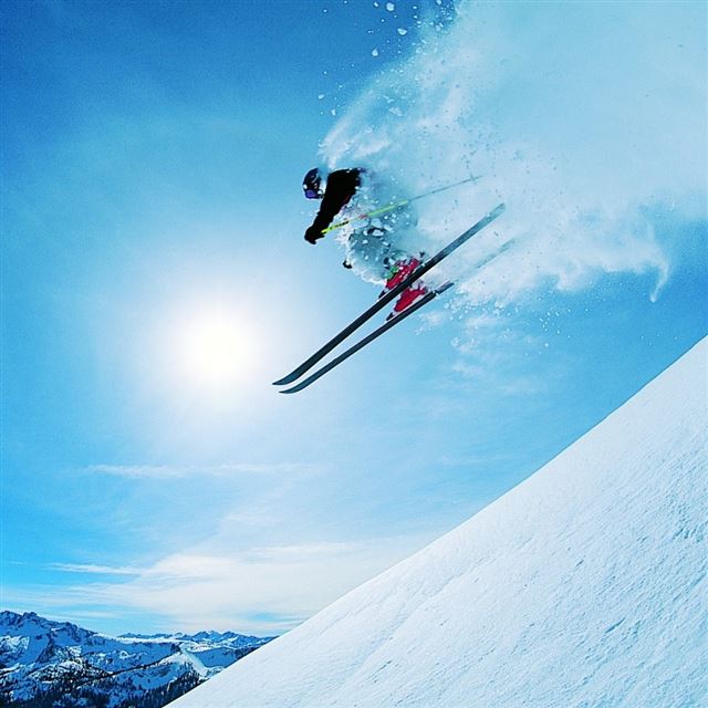 Snowboarding iPad wallpaper 
