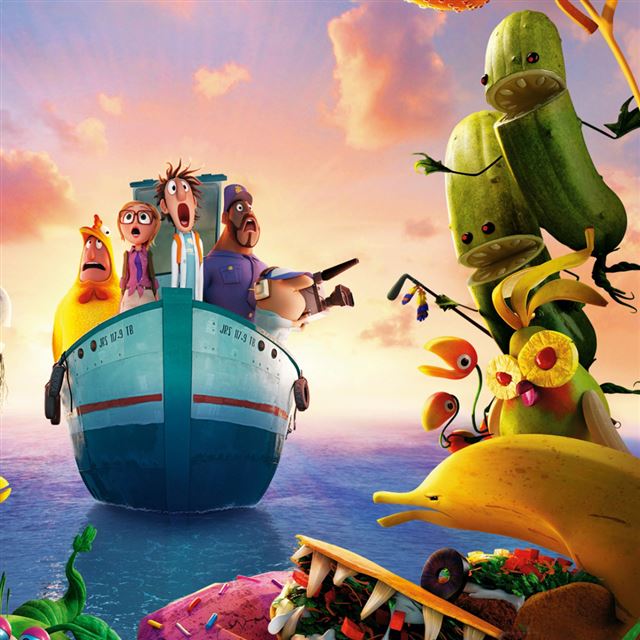 Cloudy with a chance of meatballs 2 revenge of the leftovers iPad wallpaper 