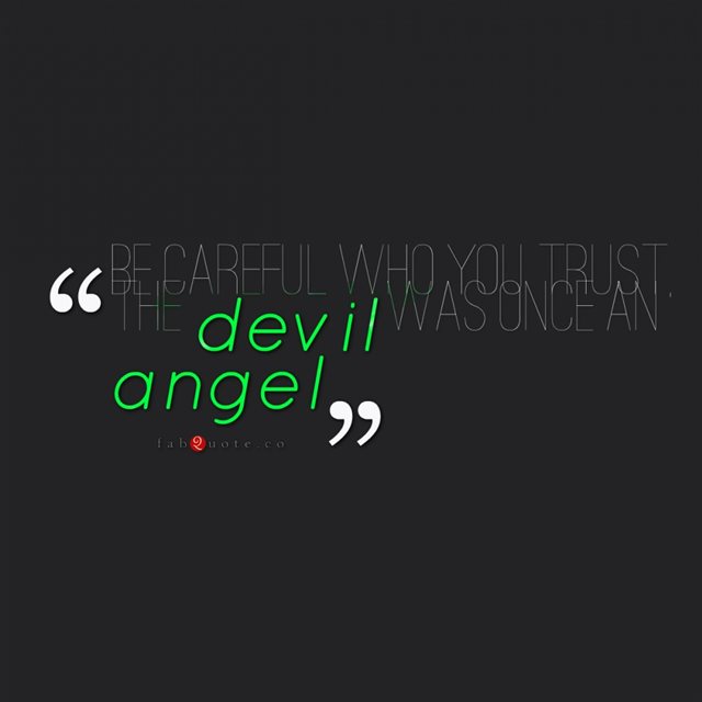 Be Careful Who You Trust Quote iPad wallpaper 