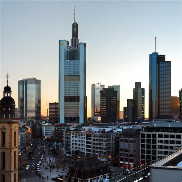 Frankfurt Skyscrapers iPad wallpaper 