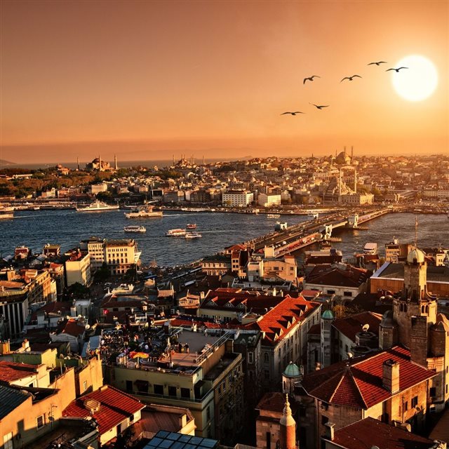 Istanbul City iPad wallpaper 