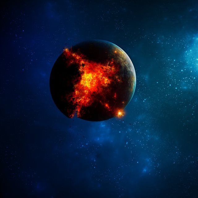 Planets Core iPad wallpaper 
