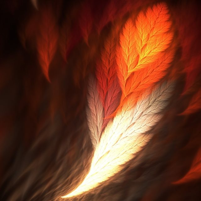 Feather Art iPad wallpaper 