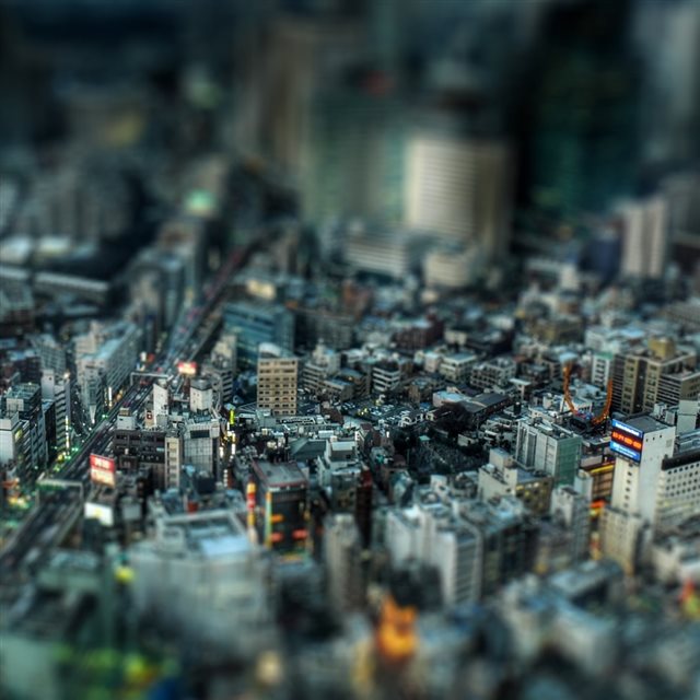 Miniature City 2 iPad wallpaper 