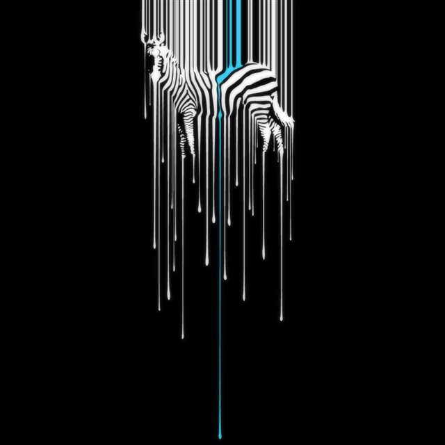 Zebra Melting Background iPad wallpaper 