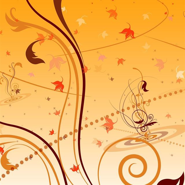 Autumn leaves iPad wallpaper 