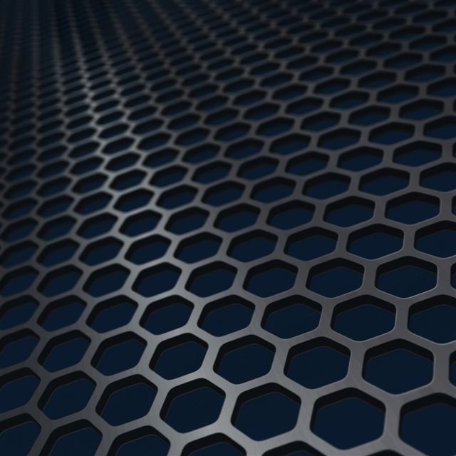 Hexagonal mesh iPad wallpaper 
