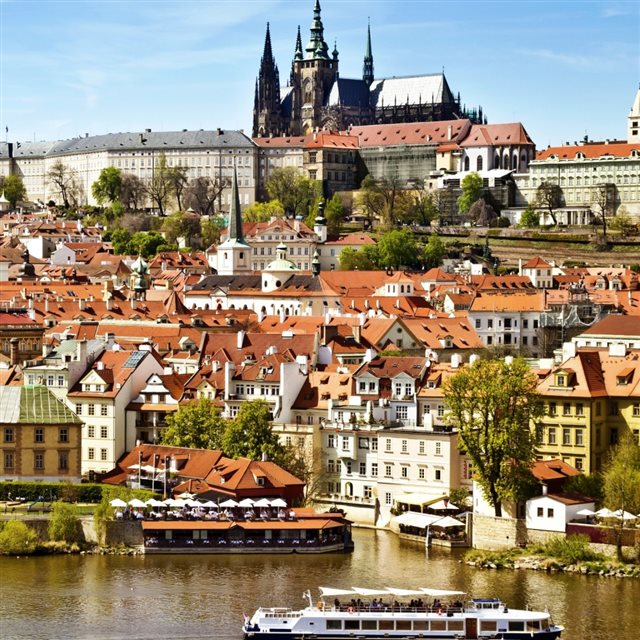 Prague City View iPad wallpaper 