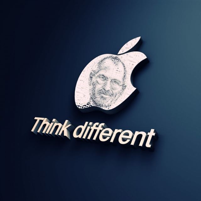Apple Logo Steve Jobs Think Different iPad wallpaper 