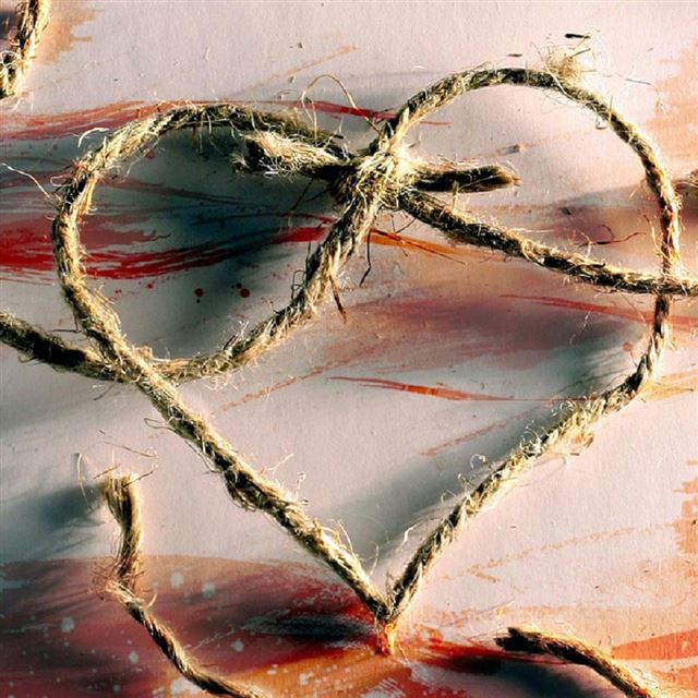Heart knot iPad wallpaper 