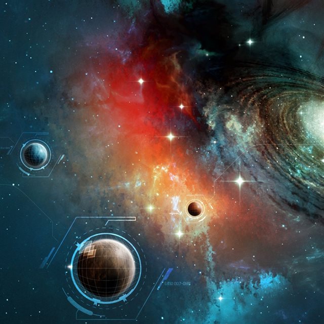 Space Horizon iPad wallpaper 
