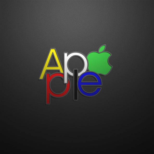 Apple Text Logo iPad wallpaper 