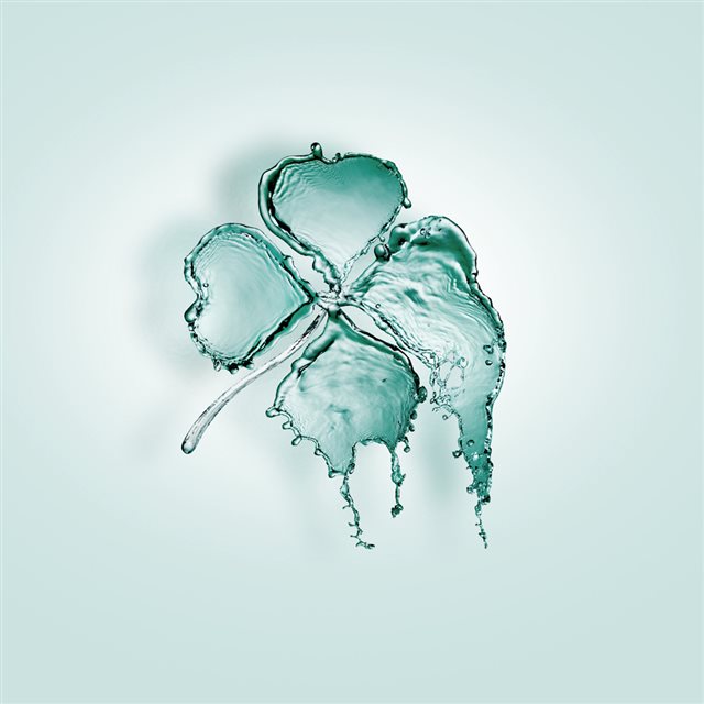 Water Clover Digital Art iPad wallpaper 