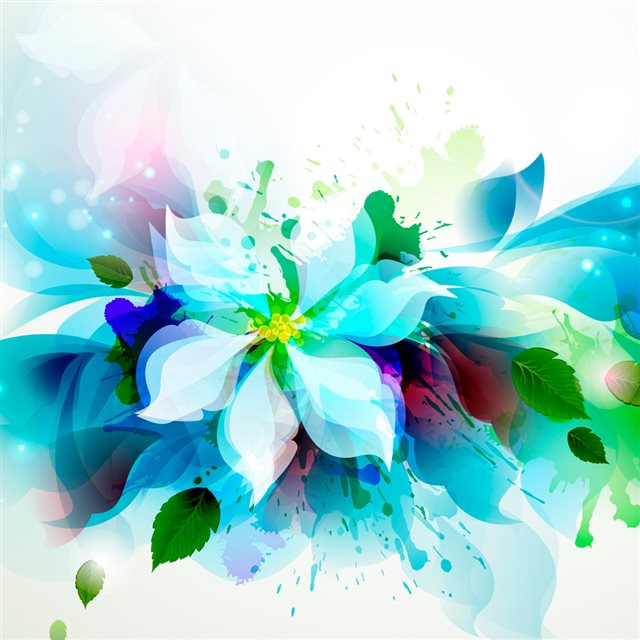 Abstract Flower  iPad wallpaper 