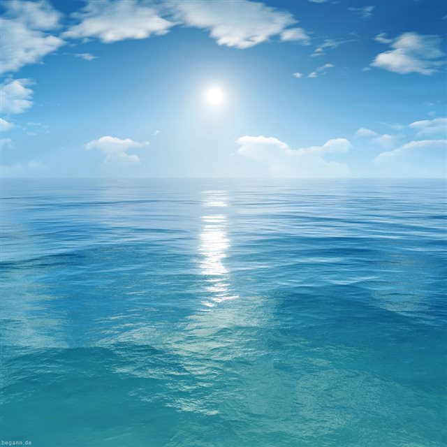 Pure Blue Sea iPad wallpaper 