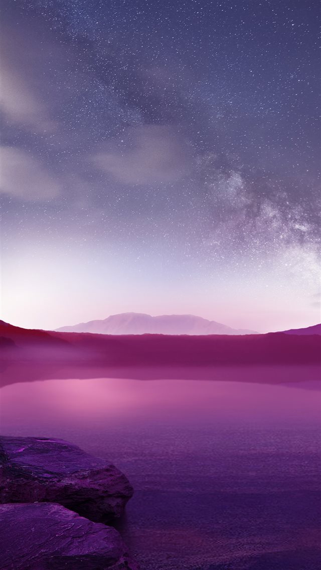 Purple Lake iPhone 8 wallpaper 