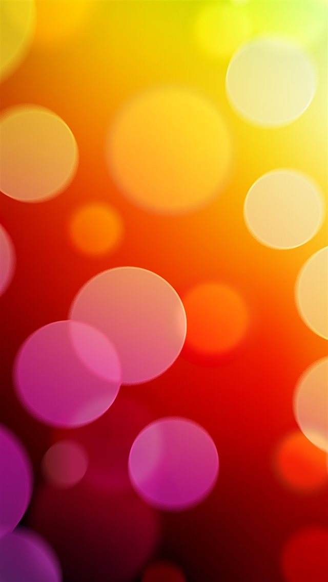 Orange Bubbles iPhone 8 wallpaper 