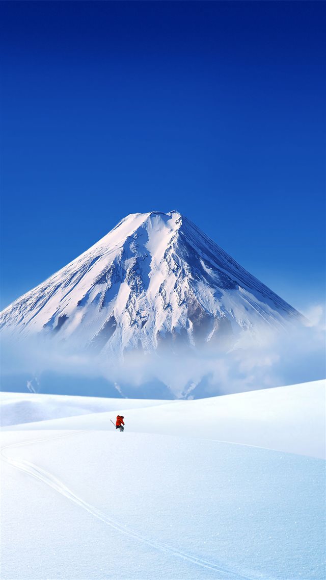 Snow Landscape iPhone 8 wallpaper 