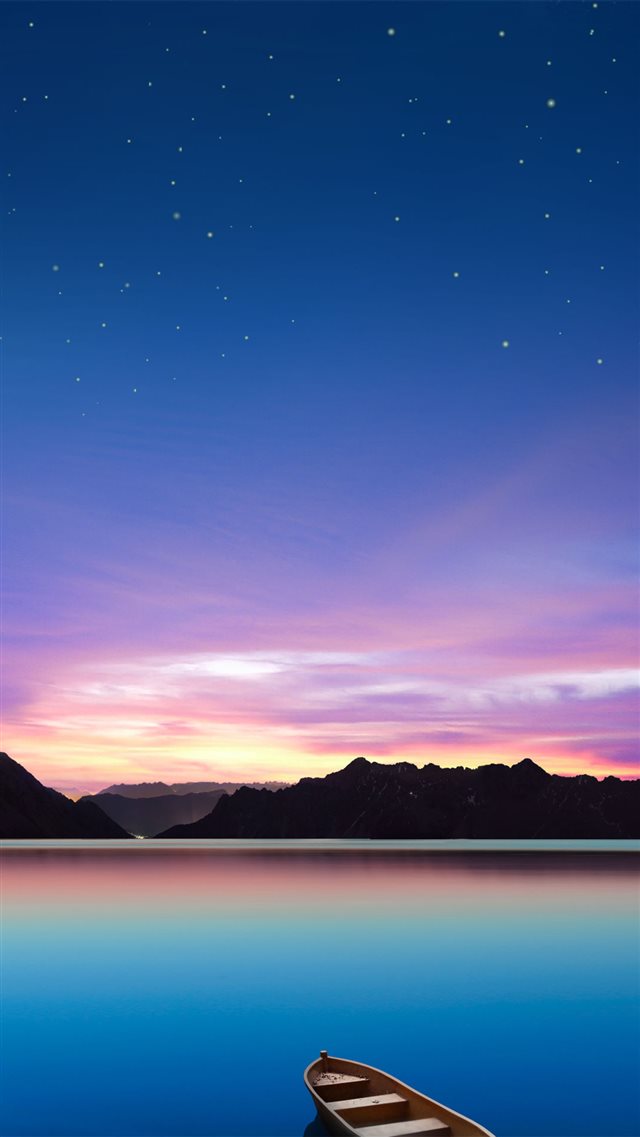 Wonderful Lake Night iPhone 8 wallpaper 