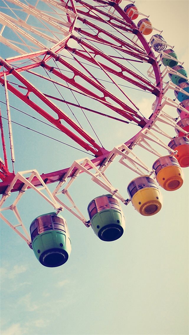 Ferris Wheel Macro iPhone 8 wallpaper 