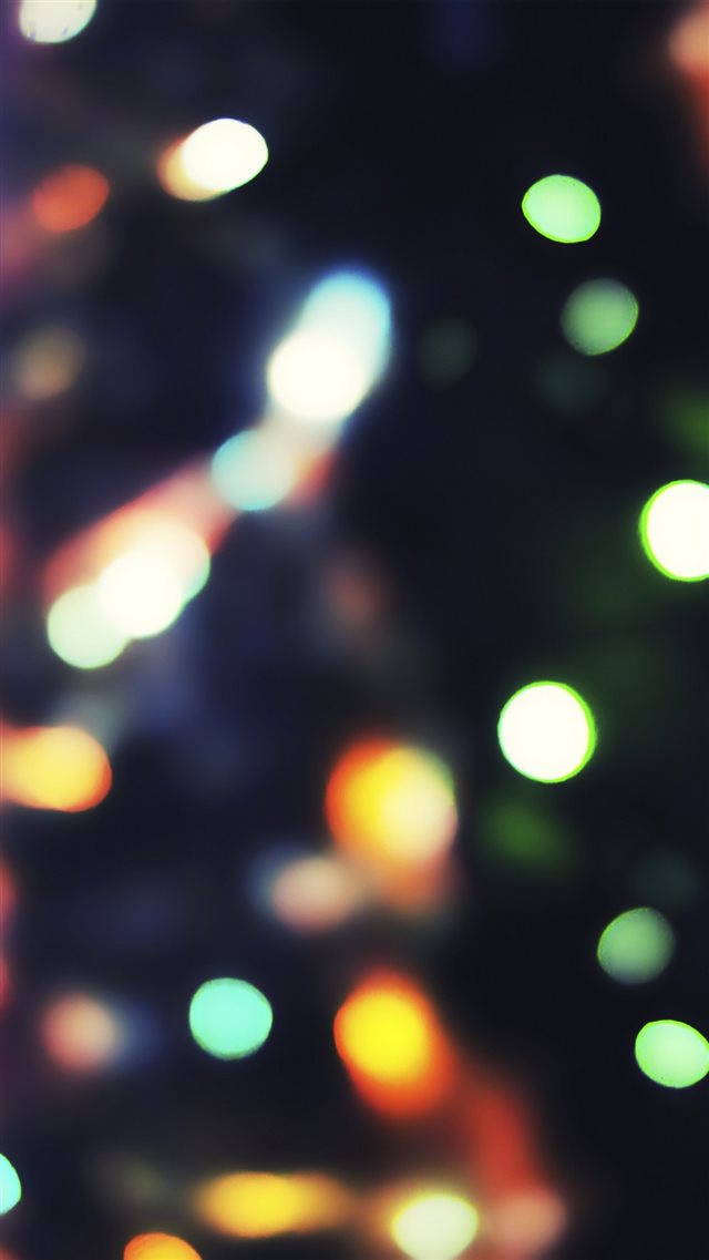 Neon Light Bokeh iPhone 8 wallpaper 