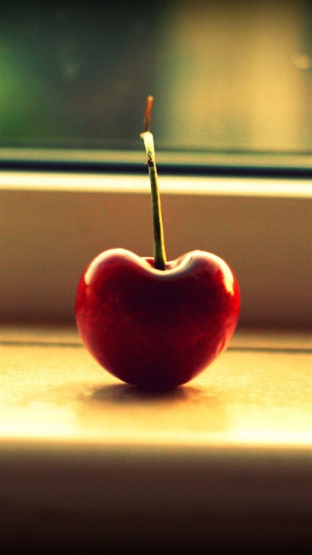 Cherry Fruit Macro iPhone 8 wallpaper 