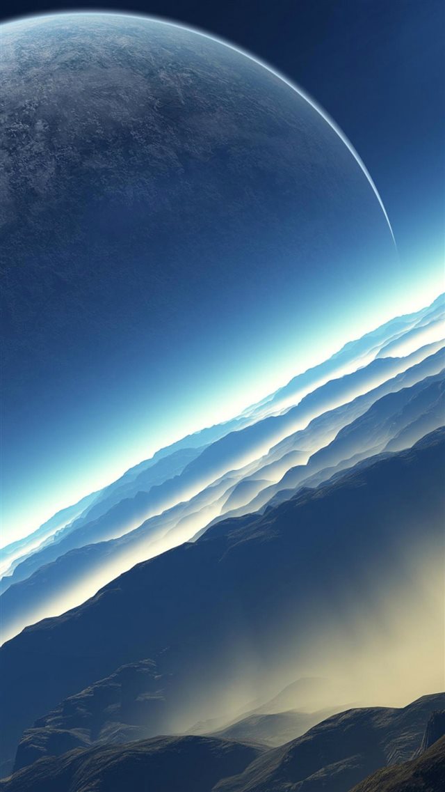 Fictional Exoplanet Space iPhone 8 wallpaper 