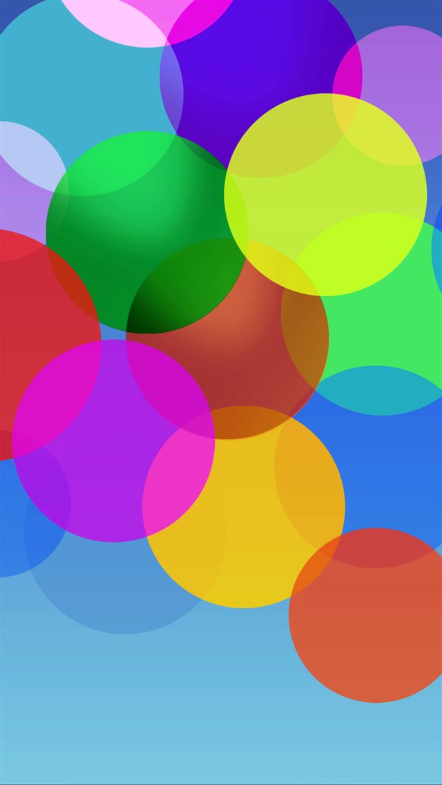 Fluttering Color Bubble iPhone 8 wallpaper 