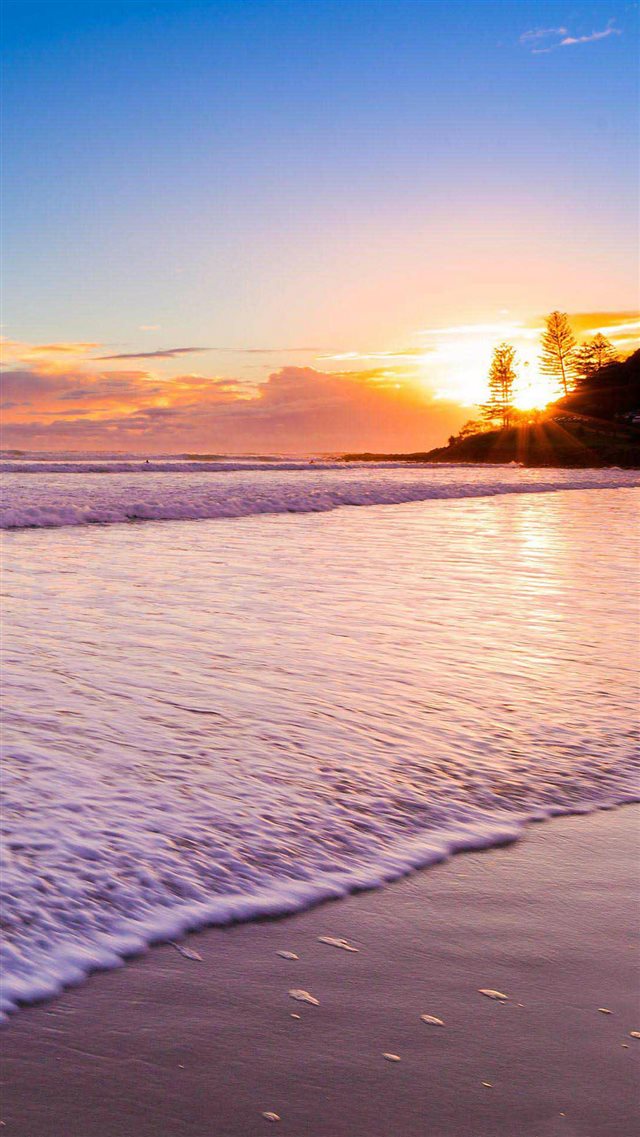 Sunset At The Beach iPhone 8 wallpaper 