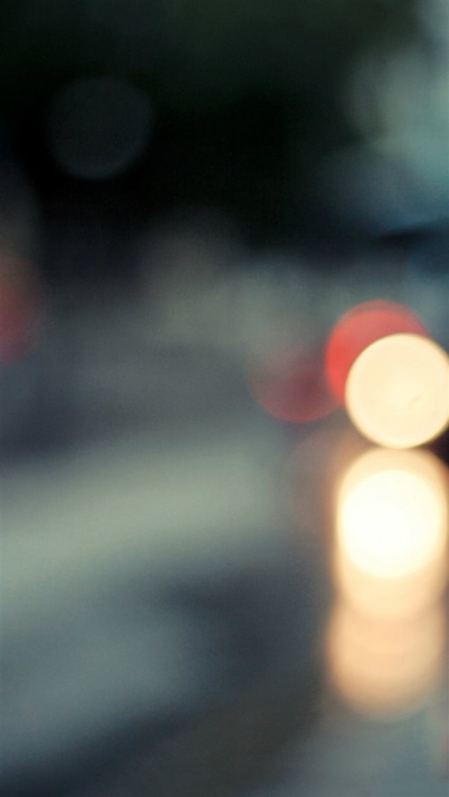 Traffic Stop Lights Blur iPhone 8 wallpaper 